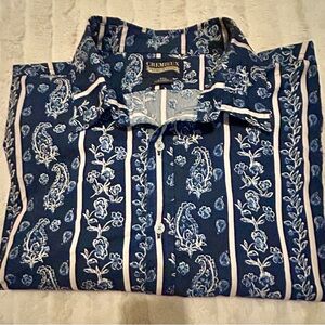 Daniel Cremieux Men's Navy Floral Button Down Shirt